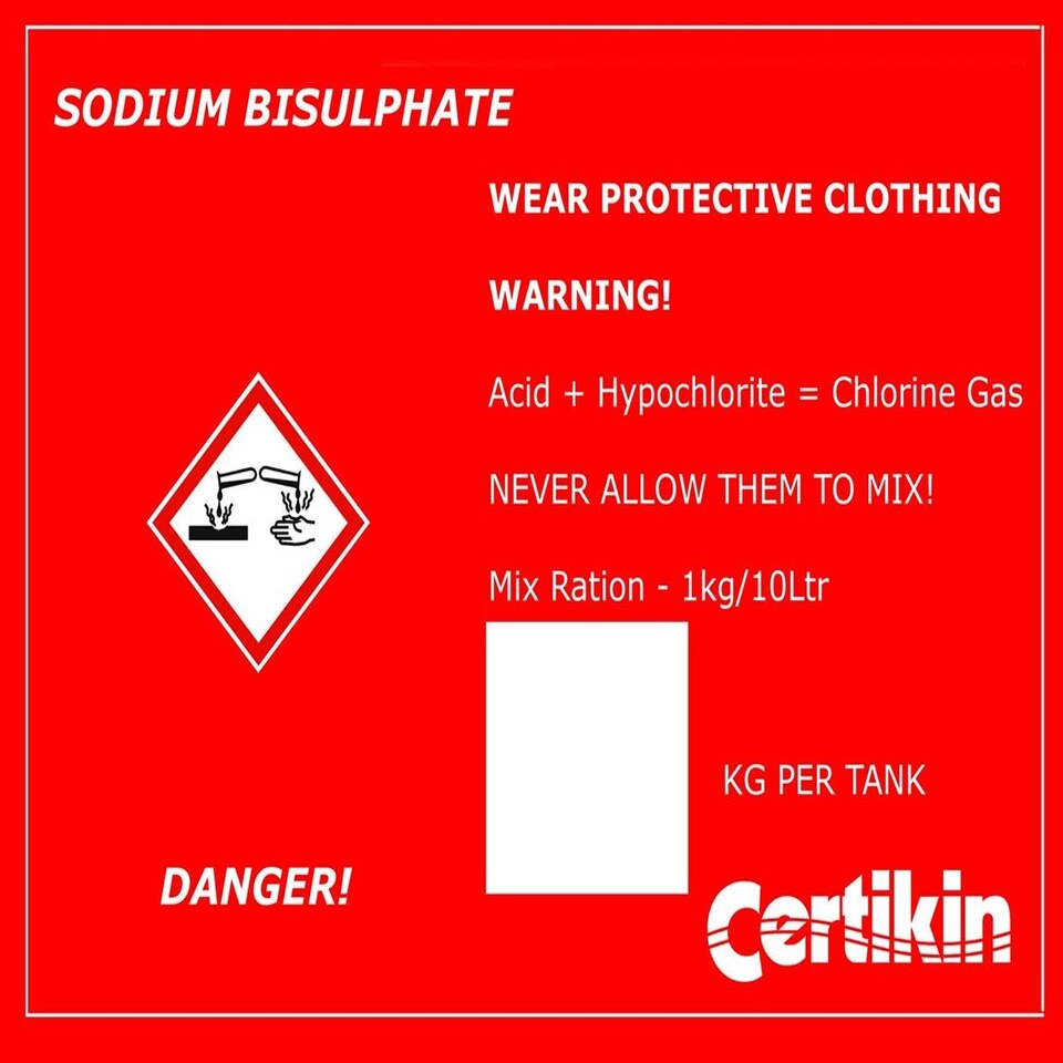 image 1 of Certikin Soda Ash Label (LBL02)