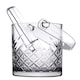 image 8 of 13cm Pasabahce Small Glass Ice Cubes Bucket with Carry Handle & Tongs Drinks Party