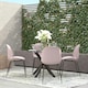 image 2 of Aria Resin Chairs 4PK Light Pink | Pink | Light Pink