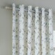 image 2 of Wylder Meadow Room Darkening 100% Cotton White/Cornflower Eyelet Curtains 117 x 137cm White | Cornflower White