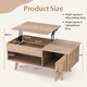 image 7 of COSTWAY Lift Top Coffee Table w/Hidden Compartment Natural N/A