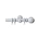 image 1 of 28mm Woodland White Curtain Pole Set 260cm