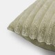 image 7 of OHS 4 x Faux Fur Matte Velvet Fleece Thick Ribbed Cushion Covers, 45x45cm - Sage Green | Green | Sage | 45x45cm | 4