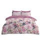 image 1 of VELVETIO Shannon Complete Duvet Cover Set with Fitted Sheet Soft Polycotton Bedding Sets Pink | Double