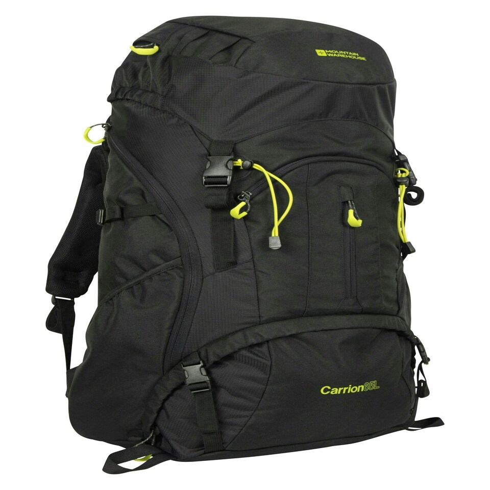 image 1 of Mountain Warehouse Rucksack with Padded Back Panel Trekking Travel Sports Bag Blue | Navy