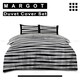 image 6 of VELVETIO Margot Complete Duvet Cover Set with Fitted Sheet Breathable Bedding Quilt Black | King