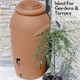 image 8 of Water Butt Kit with Tap, Diverter & Bio Cleaner –  Rainwater Collector for Garden, Balcony & Terrace – Durable Plastic Water Storage Tank | Brown | 210L