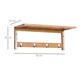 image 3 of HOMCOM Hallway Wall Mounted Shelf Clothes Rack Hanging Coat Hooks Storage