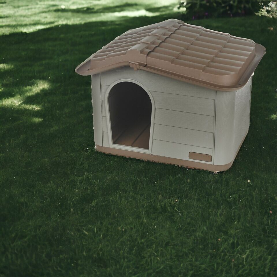 image 1 of Plastic Dog House | Grey | L | 1