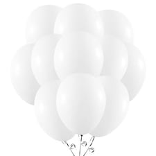 Snow White Biodegradable Latex Balloons 23cm / 9 in - Pack of 50