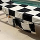 image 2 of OHS Checkerboard Beach Towel with Bag Quick Dry Absorbent Travel Spa | Multi | Checkerboard | One size