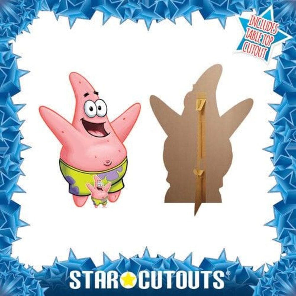 image 1 of Patrick Star (SpongeBob SquarePants) Lifesize Cardboard Cutout 123cm