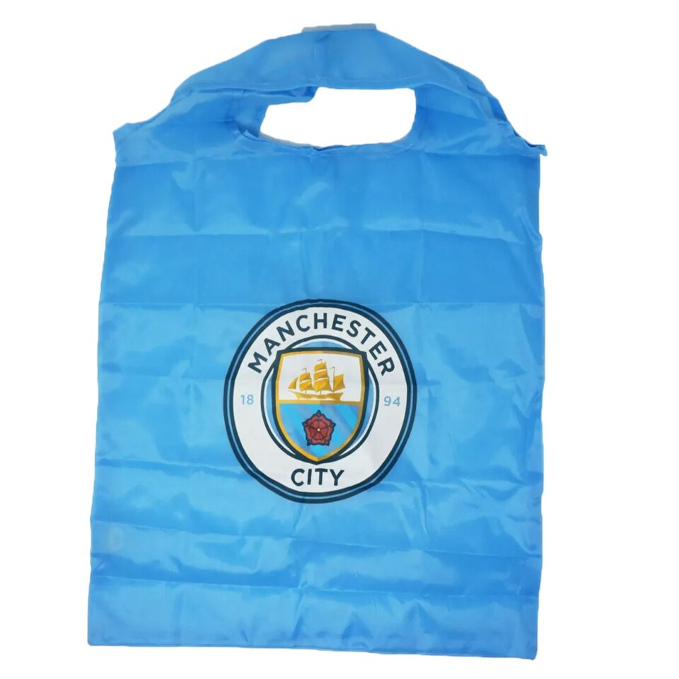 image 1 of Manchester City FC Reusable Bag in a Bag Blue