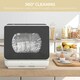 image 6 of HOMCOM Worktop Dishwasher w/ 4 Place Settings 6 Programs, Silver Tone