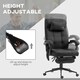 image 4 of Vinsetto Fabric Vibration Massage Office Chair with Heat, Head Pillow, Black