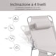 image 4 of SoBuy OGS35-MIX2,Set of 2 Sun Lounger Reclining Folding Chairs For Outdoor Garden
