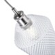 image 4 of Modern and Compact Diamond Design Clear Glass Pendant Lamp Shade - 17cm x 17cm | Clear