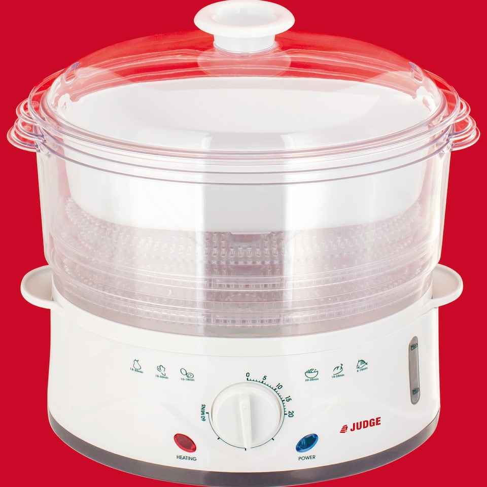 image 1 of Judge Electric 3 Tier Food Steamer 8.5L with Rice Bowl