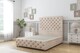image 1 of Sloomy Watson Sand Naples Divan Bed Base 2 Drawers Foot-End With 26 Inch Strutted Headboard & 12 Inch Matching Footboard | Cream | Sand | Double | 1