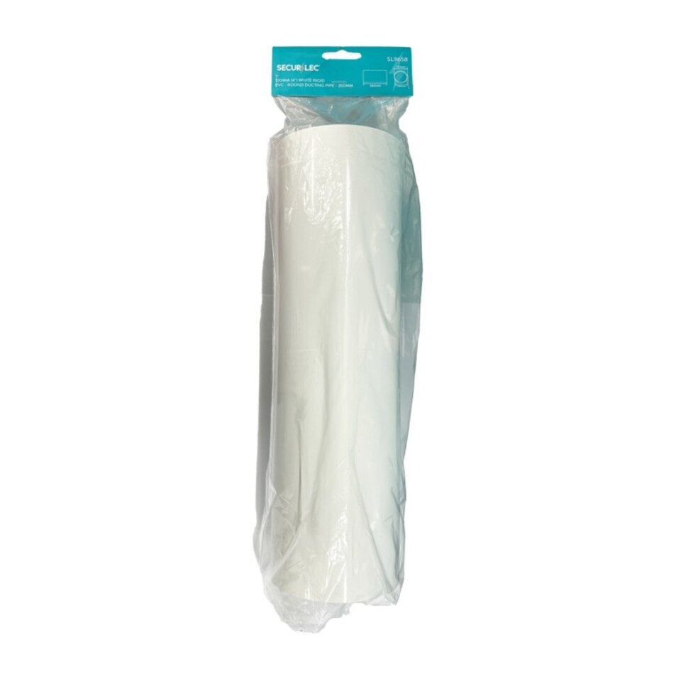 image 1 of Securlec Rigid Ducting | White | White | 350mm x 100mm | 1