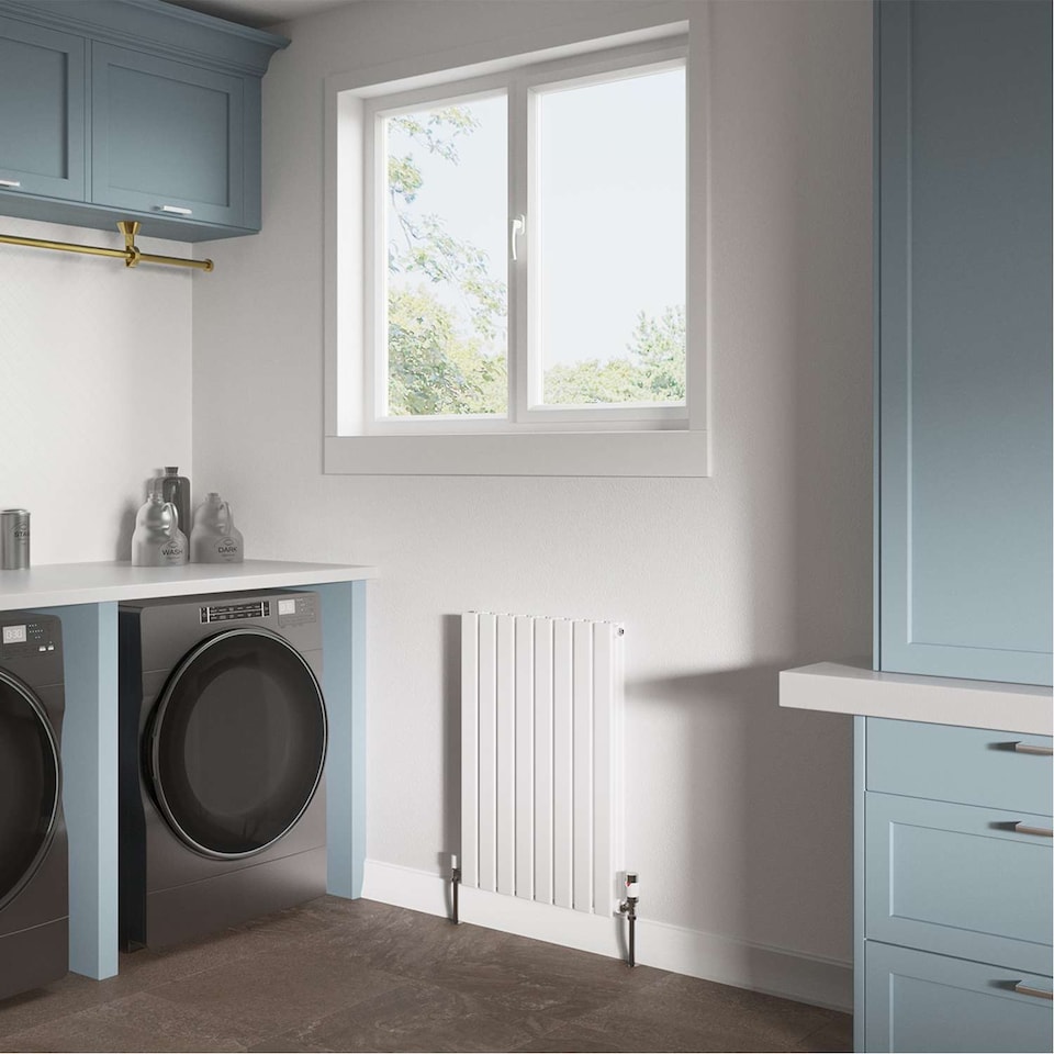 image 1 of Typhoon - White Designer Radiator H800mm x W544mm Double Panel
