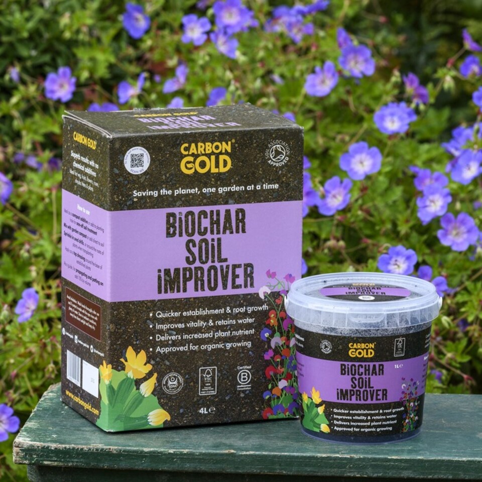 image 1 of Carbon Gold Biochar Soil Improver, UK-sourced, Soil Association & Biodynamic Association Certified 1 litre