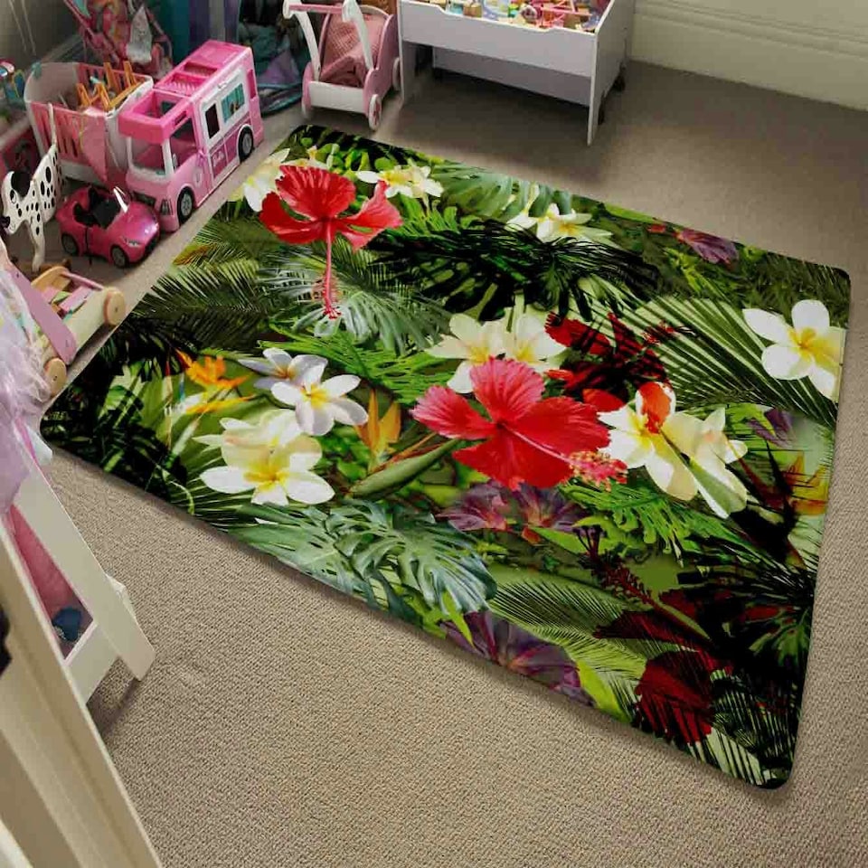 image 1 of Tropical Foliage (Rug) Multi | Medium: 80x150cm