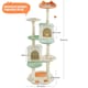 image 3 of Yaheetech 164 cm Cat Paw-Shaped Play Tower Beige