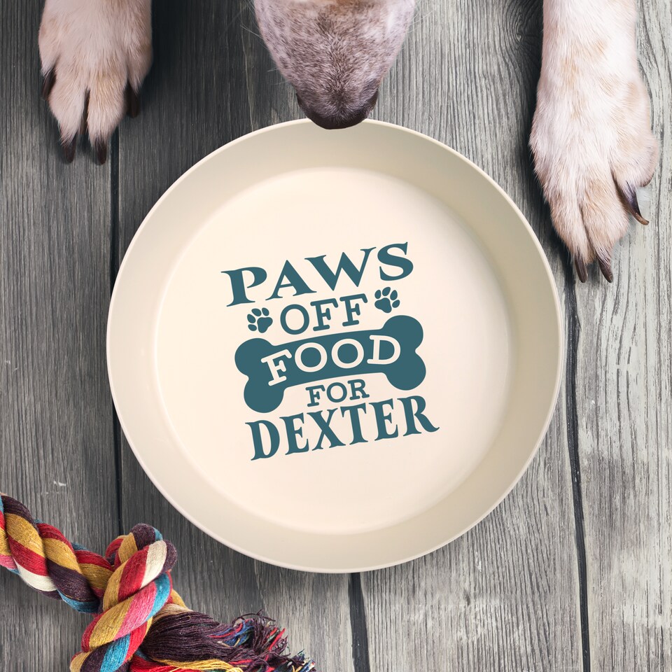 image 1 of Pre-personalised Dog Bowl Featuring Popular Names, Breeds and Captions - Frankie - Over 60 Titles Available