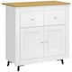 image 1 of HOMCOM Sideboard Storage Cabinet Freestanding Kitchen Cupboard with Drawers