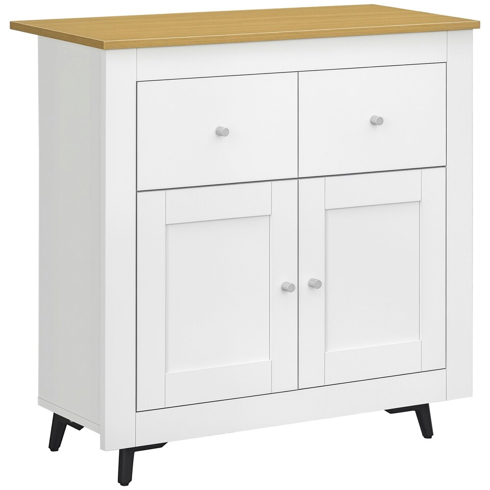 image 1 of HOMCOM Sideboard Storage Cabinet Freestanding Kitchen Cupboard with Drawers