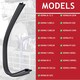 image 2 of SPARES2GO Lower Door Seal for Kenwood Dishwasher KDWA Series (550mm)