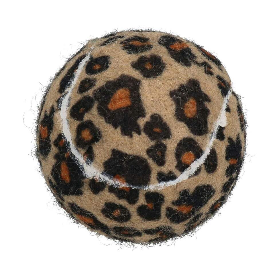 image 1 of 6PK Doggy Jungle Themed Standard Tennis Balls for Dogs Play 7cm