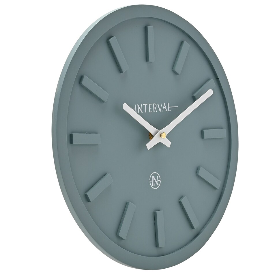 image 1 of Interval Minimalist Wall Clock 30cm - Teal Blue | Teal