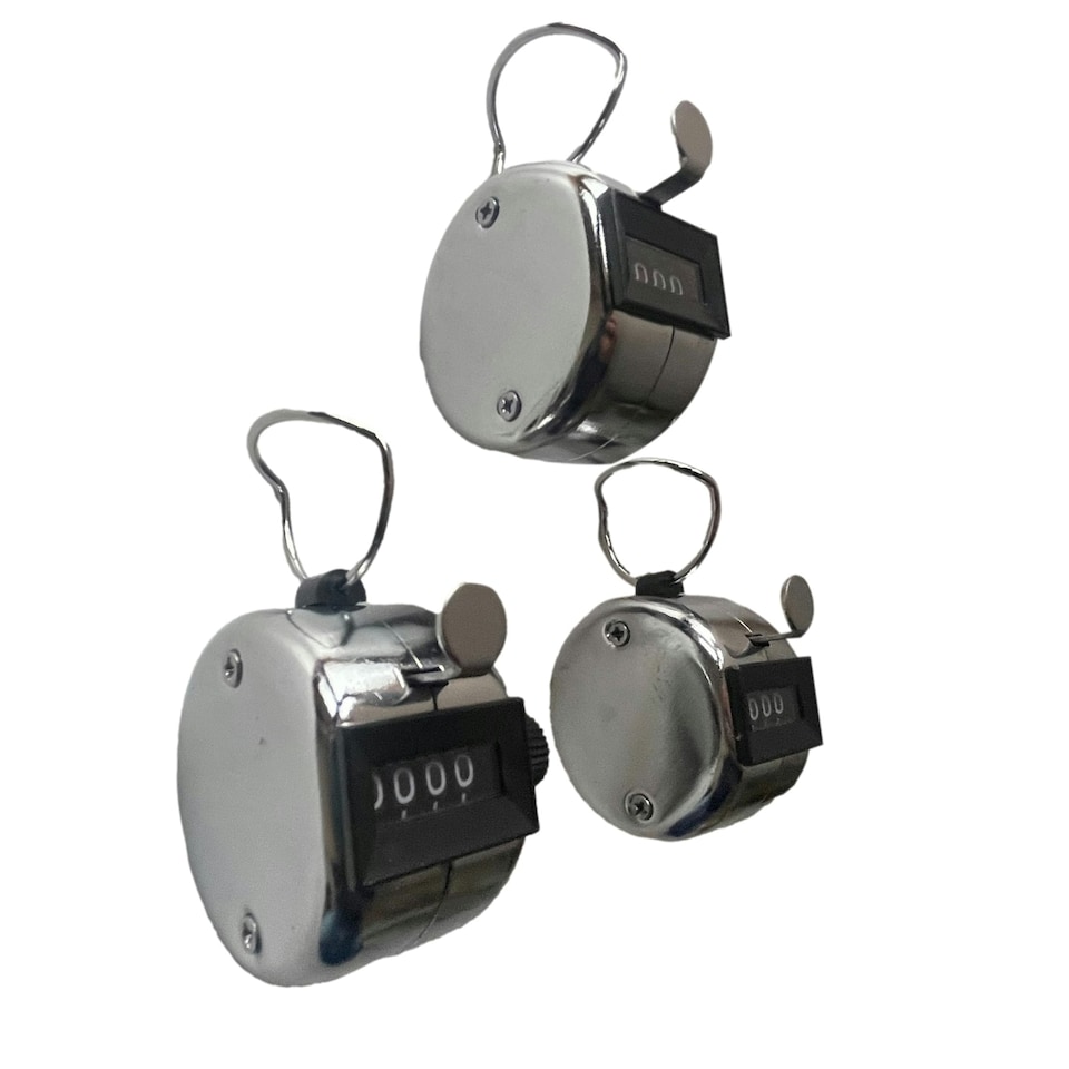 image 1 of Pack of 6 Janrax Metal Hand Tally Counters