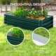 image 7 of Outsunny Raised Garden Bed Elevated Planter Box for Flowers Green