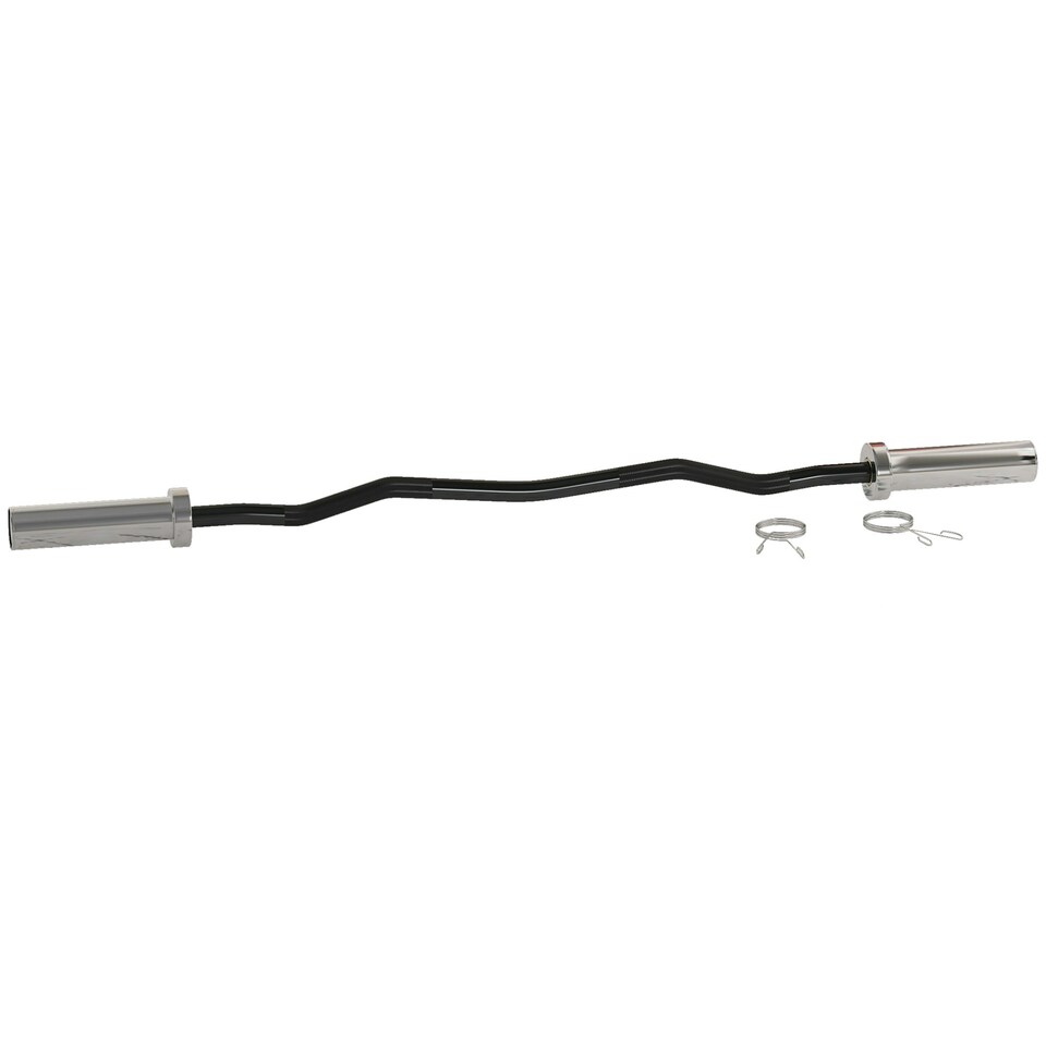 image 1 of SPORTNOW 120cm EZ Curl Bar, Olympic Barbell Bar for 5cm Weight Plates