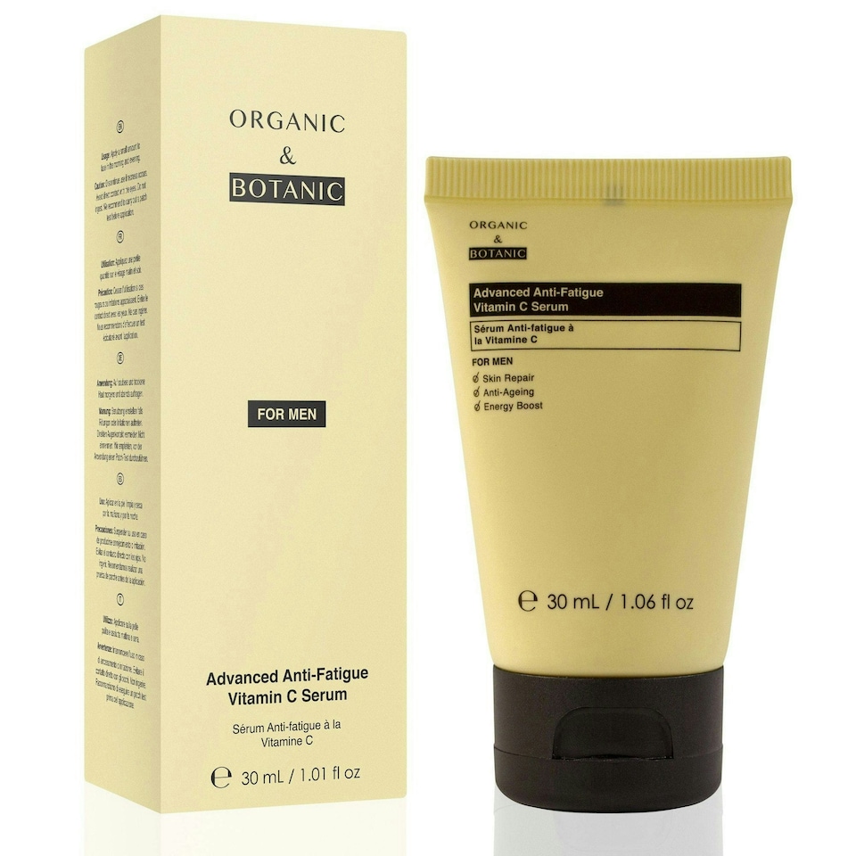 image 1 of Organic & Botanic Advanced Anti-Fatigue Vitamin C Serum For Men 30ml