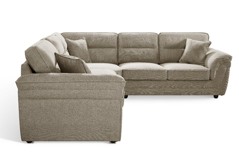 image 1 of Beige Chenille 2C2 Corner Sofa ELLIOT