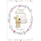 image 1 of Die Cut Happy Birthday Card Boofle Holding Cake