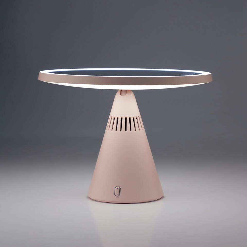 image 1 of Beautifly Smart Moon BT Speaker Digital Makeup Mirror Silver
