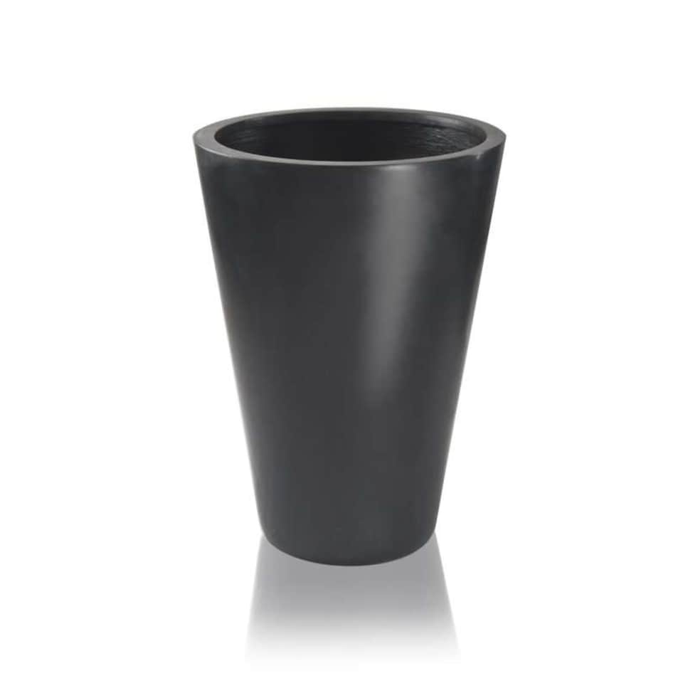image 1 of Primrose Polystone Calgary Black Tall Indoor Outdoor Garden Planter 89cm