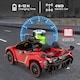 image 3 of COSTWAY 12V Battery Powered Electric Vehicle Kids Car Red