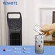image 7 of HOMCOM Tower Fan, Electric Cooling Fan with Remote, 75 Oscillating, 3 Speed 3 Modes, 7.5H Timer, Quiet Standing Bladeless for Bedroom Office, Black