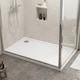 image 9 of Balterley Premium Rectangular Shower Tray - Durable Low Profile Stone Resin Base by Balterley | White | White | 1