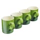 image 1 of Cooks Professional 4 Piece Mug Set |  Durable Dishwasher Safe Stoneware | 350ml | Green | Green