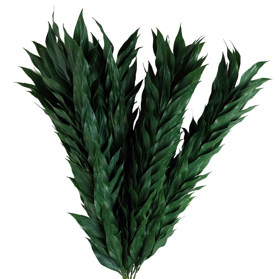 image 1 of 100cm Artificial Plastic Decorative Leaf Spray
