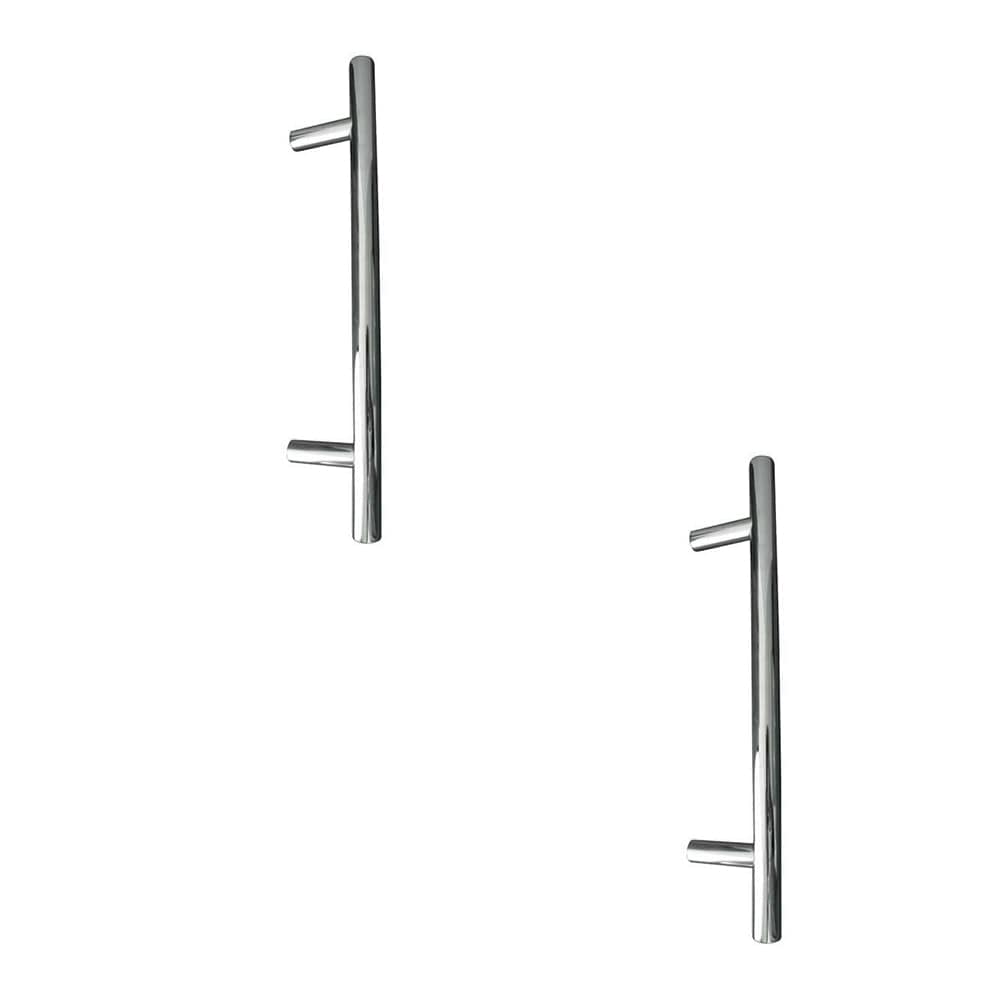 2 PACK Satin Stainless Steel T Bar Cabinet Handle - 294x12mm Premium Quality - Kitchen Drawer Pull Handle