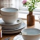 image 4 of Dinner Set Mare in Glazed Stoneware for 6 People, Microwave- and Dishwasher-Safe | Grey | grey | 1