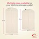 image 5 of Deluxe 100% Natural Zipped Cotton Suit Cover (Approx. 99 x 60cms) Cream